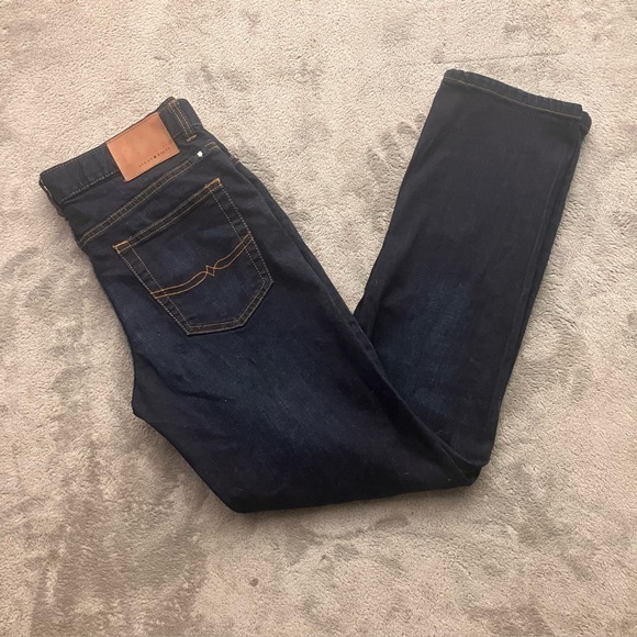 Lucky Brand Classic Straight Dark Wash  Blue Denim Boys Size 18 - Picture 1 of 9